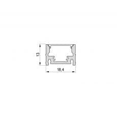 LED-Leuchte LD8108 Querschnittszeichnung