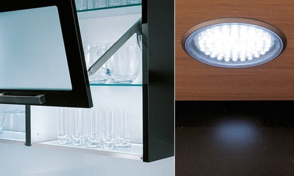 Lichtboden und Radial LED Leuchte