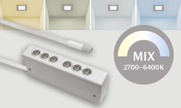 MIX LED Leuchten mit 4poligem Stecksystem Farblichsteuerung