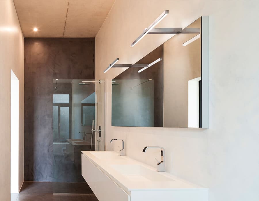 Auslegerleuchte Spiegel Badezimmer