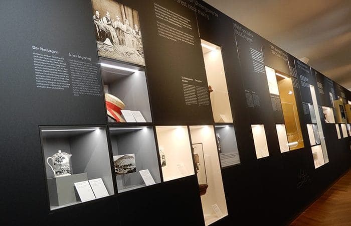 LED-Leuchten LD8003K und KF in Vitrinen