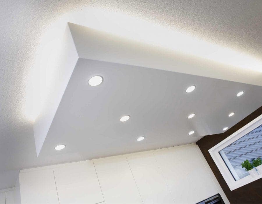 Deckenbeluchtung und Voutenbeleuchtung im Innenausbau