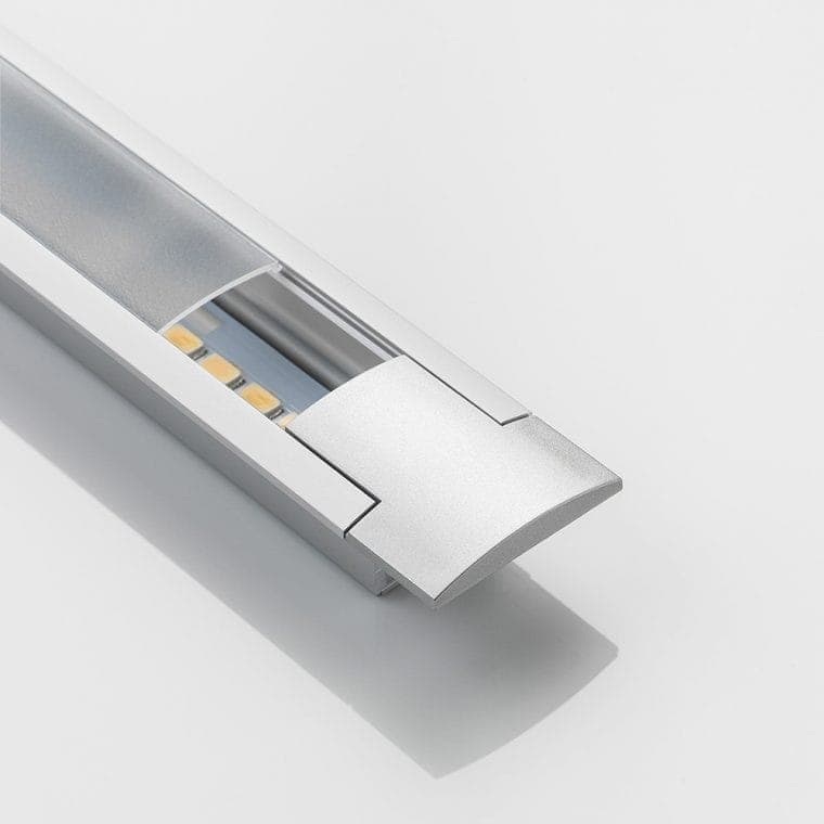 LED-Leuchte LD8003E-SMD mit Endkappe und klarer Abdeckung