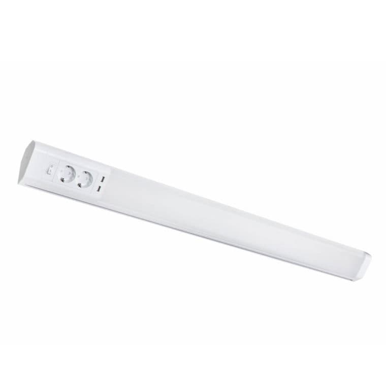 LED-Leuchte LD8115AS kompakte Leuchte mit Steckdosen und USB Steckern