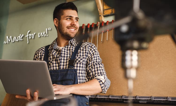 Carpenter using ELEKTRA luminaire configurator